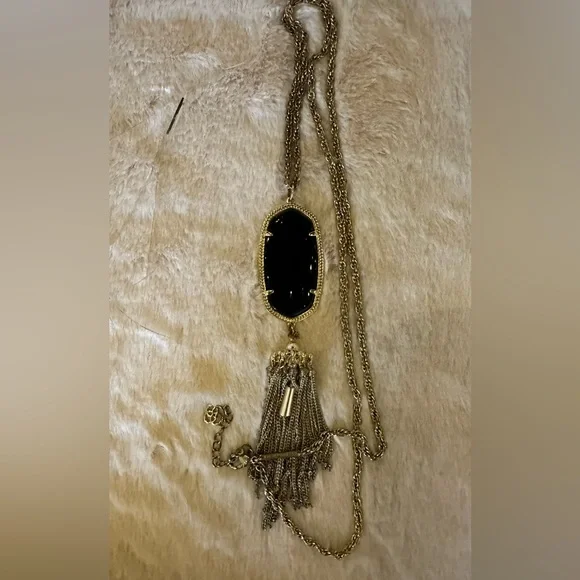 Kendra Scott Black and Gold Necklace - Picture 2 of 2